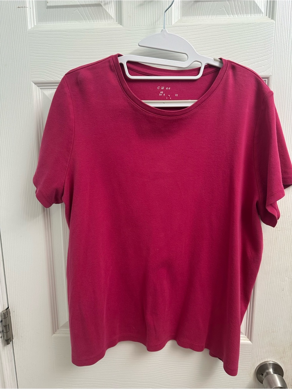 Chico’s Colorful Animal Print Button-Up Jacket & Raspberry Tee Combo - Picture 8 of 9